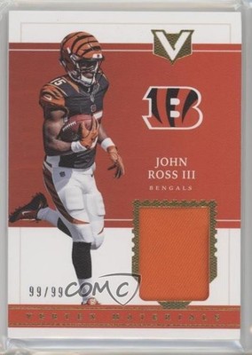 2017 Panini Vertex Materials 99/99 John Ross III #VM-5 Rookie RC s3g