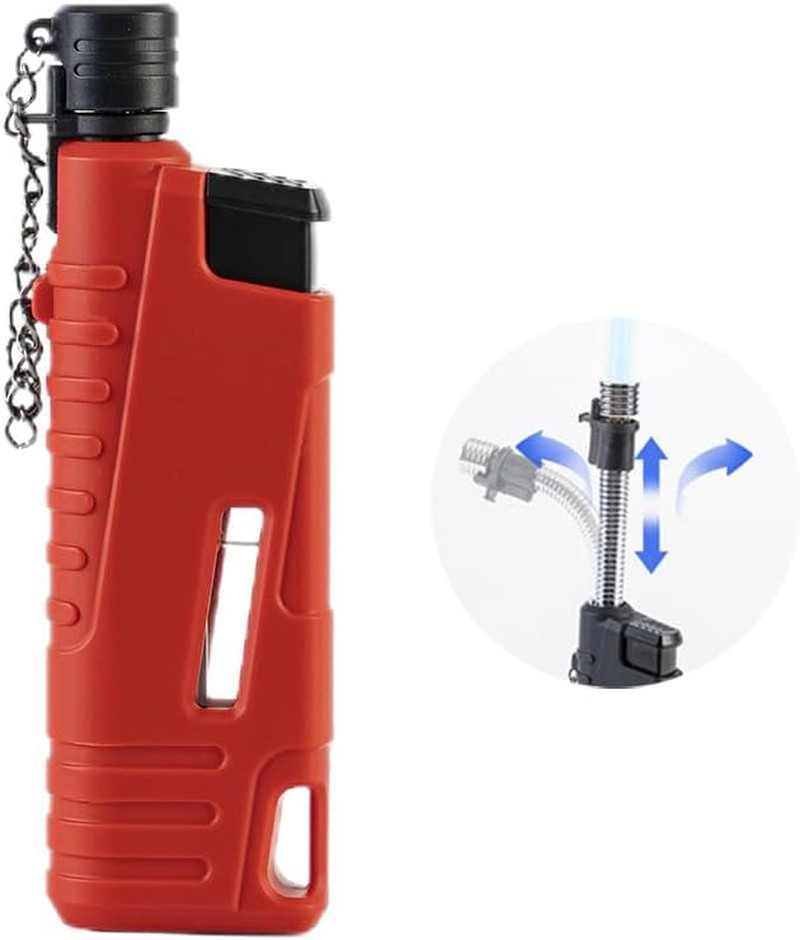 Flexible Wand Telescopic Windproof Jet Flame Lighters Butane