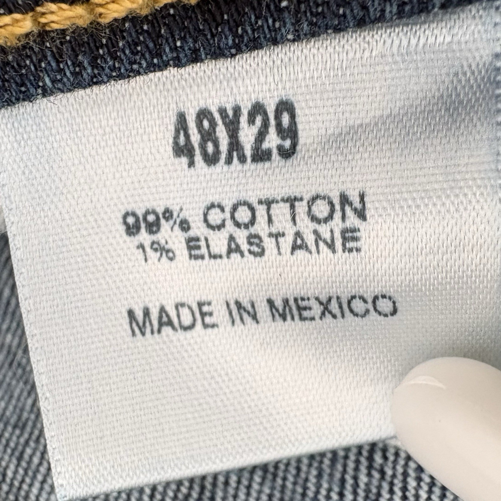 Foundry Supply Jeans Men Size 48 x 29 Blue Straight Flex Measures 46x28 image 4