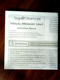 Official Sega Dreamcast VMU Visual Memory Unit Green RARE! Never used! Open box.