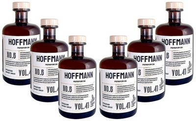 Hoffmann s Premium Dry Gin No8 - 6er Set Der Hoffmann Gin 0,5L (41% Vol)- [Enth