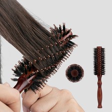 Boar Bristle Curly Hair Styling Comb Straight Twill Hair Comb Curling Hairbrush