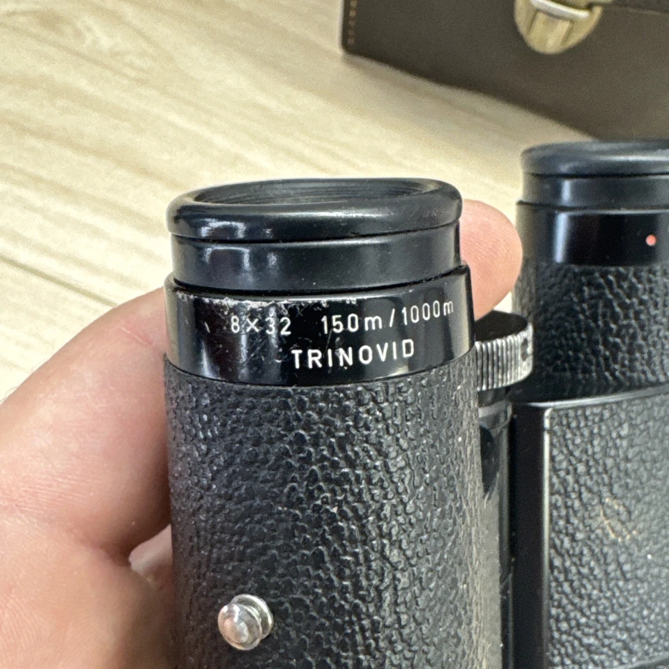 Vintage Leitz Wetzlar Trinovid Binoculars 8 x 32 150m/1000m Germany w Case - Image 4 of 4