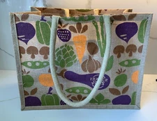 Trader Joe's Reusable Jute Shopping Bag Tote Discontinued New W/O Tag