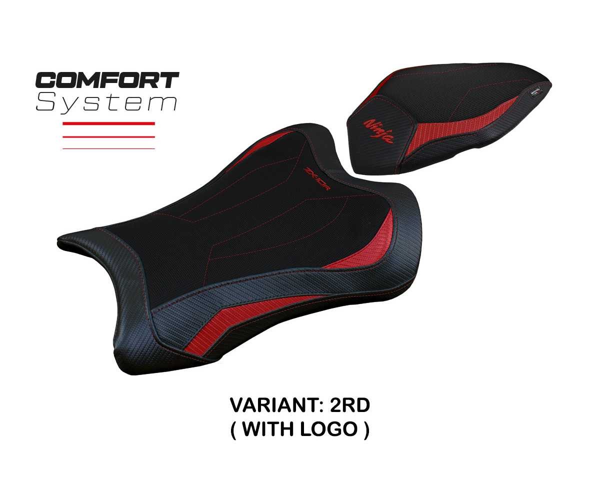 Seat cover Dexter Comfort Sys Red RD + logo TPZ Kawasaki Ninja ZX 10 R 2021 2023