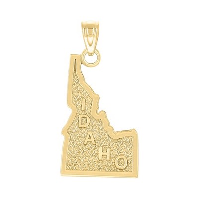 10kt Gelbgold Herren IDAHO American State Charm Anhänger