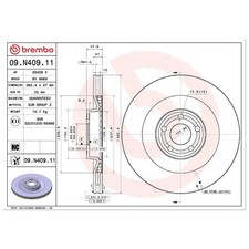 2x Brembo Scheibenbremse vorne LJ9Z1125B 26263918