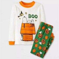 Baby Boys Girls Peanuts Snoopy Halloween Pajamas PJs Size 18 months Snug Fit NWT