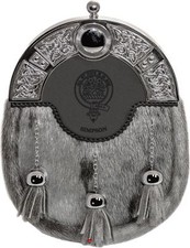 Simpson Kleid Sporran 3 Quasten Nieten Celtic Arch Scottish Clan Crest