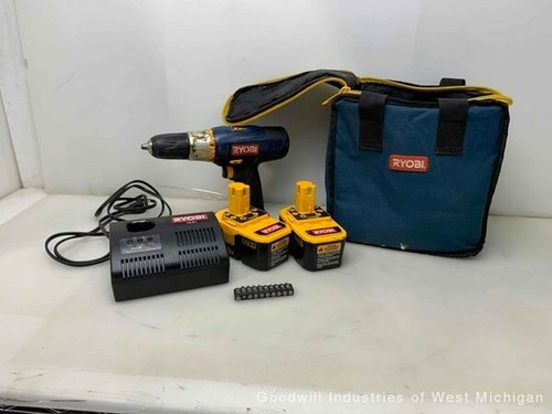 Ryobi 18V Drill P204 Set w/2 Battery 
