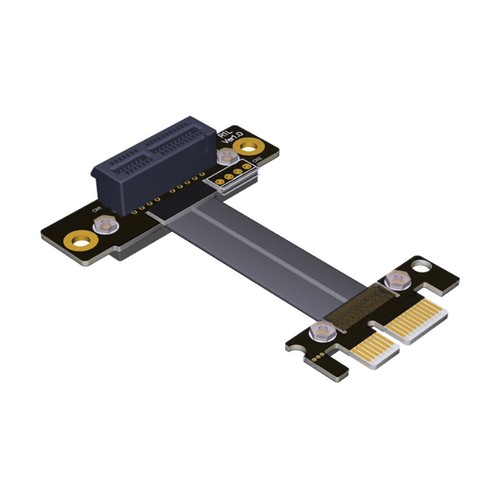 ADT-Link Dual Right Angle PCIe 3.0 x1 to x1 Extension Cable R11SL-TL 8G/bps - 第 6/10 張圖片