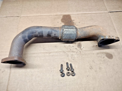 08-10 Ford 6.4L Powerstroke Diesel LH Exhaust Up Pipe W/ Bolts OEM 