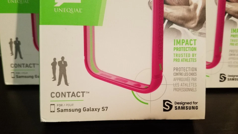 OEM BodyGuardz Contact Clear/Pink Case For Samsung Galaxy S7 *Free Shipping* - Imagem 3 de 3