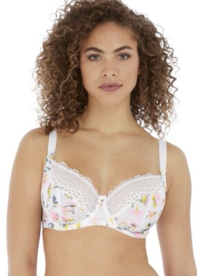 Freya Medley Plunge-BH weiß Blumen UK 30DD