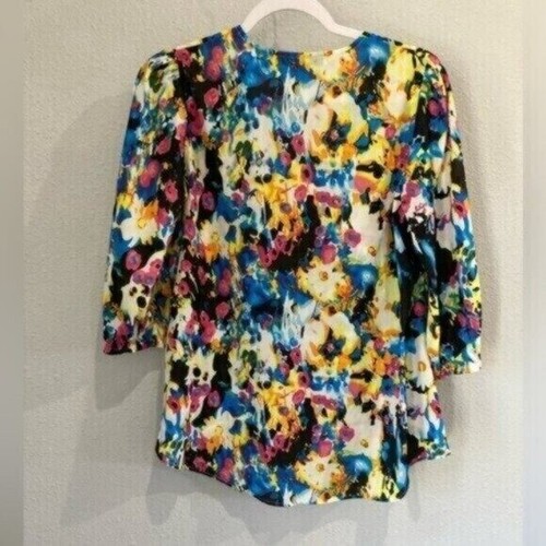 Lovers+Friends Boho Colorful Contemporary Blouse Office Feminine - Picture 7 of 7