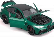 Alfa Romeo Giulia GTA Green Metallic with Carbon Top 1/18 Diecast Model Car by