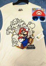 Lot Of 2 1 Super Mario Bros Kids Sunglasses  14/16 Super Mario Bros T Shirt