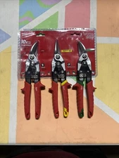 MILWAUKEE HAND TRUCKS MWK48-22-4533 3-Pc Aviation Snips (Left, Right, Straight) 