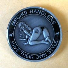 Multipurpose Canine MPC / K9 Handler Working Dog Doggie Style Challenge Coin