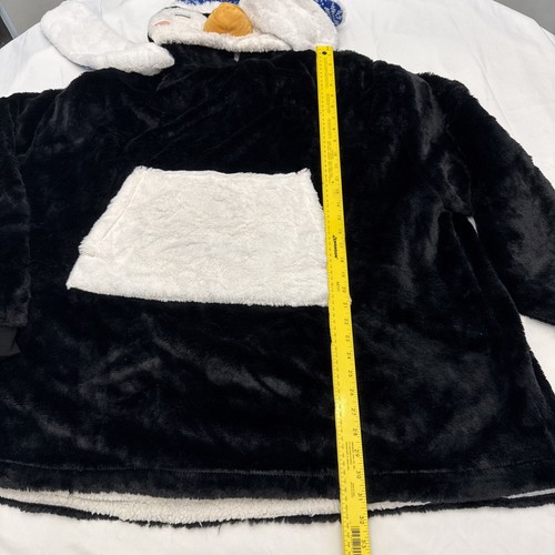 Penguin Oversized Shepra Fleece Hooded Pullover Jacket Members Mark One Size EUC - Picture 6 of 10
