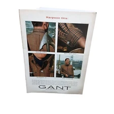 1967 Gant Harpoon This Shirts vintage Original Print ad
