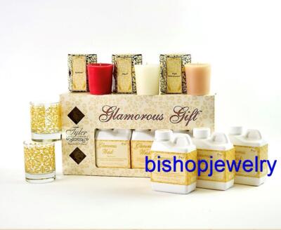 TYLER CANDLE COMPANY GLAMOROUS GIFT SET TYLER GLAMOROUS WASH AND VOTIVES