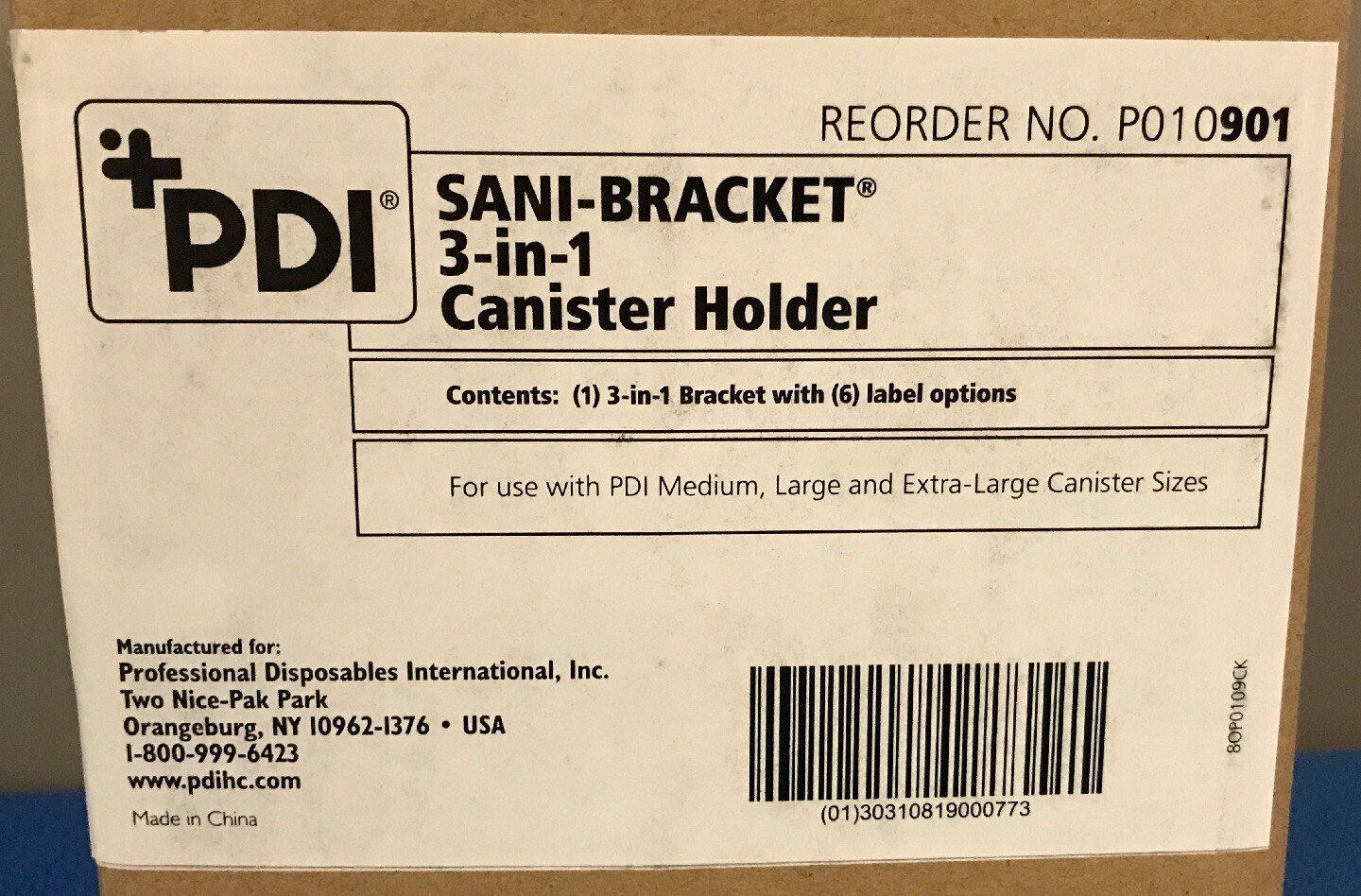 Pdi P010901 Sani Bracket 3 In 1 Canister Holder For Sale Online