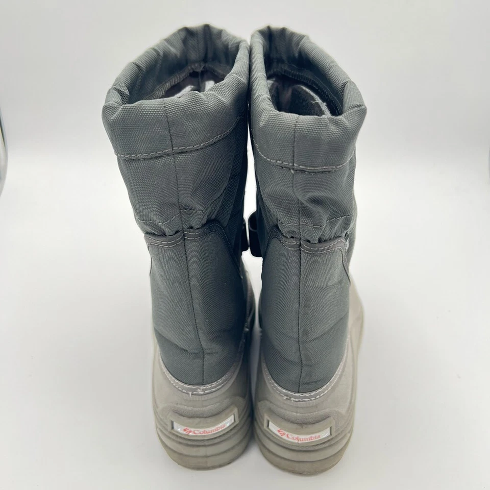 Columbia Womens 11" Gray Snow/Duck Boots w/Warm Lining & Drawstring Closure Sz 5 — 第 3/4 张图片