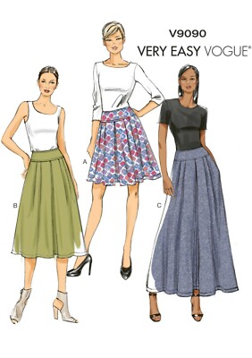 Maxi Skirt Sewing Pattern A Line Skirt With Yoke VOGUE SEWING