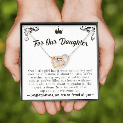 For Our Daughter We Are Proud Of You Graduation Necklace Ebay
