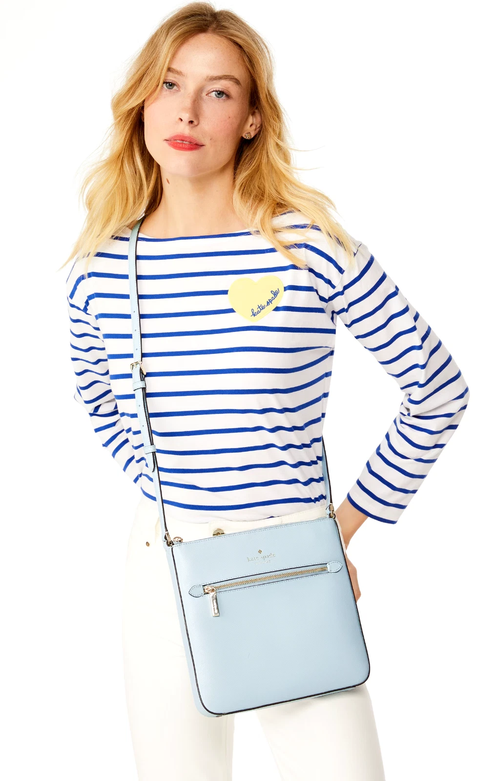 Nuova tracolla Kate Spade Sadie North South Crisp Sky