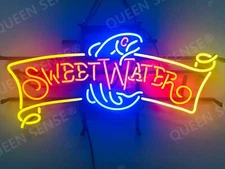 24" Sweet Water Fish Neon Sign Lamp Light Visual Decor Wall Bar Beer QL