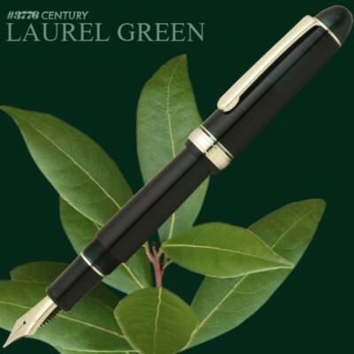 Platinum #3776 CENTURY Fountain Pen Laurel Green Rhodium C Nib PNB-18000CR#41-5