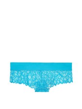 Victoria's Secret PINK Date Lace Cheekster Panty Aqua