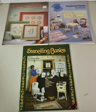 3 Leaflet Lot Stenciling Basics, Imaginary Friends, and Embossed Watercolors