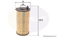 Filtro de aceite - Elemento para Dodge Nitro 07->12, Jeep Compass 07->08, Liberty 08