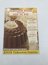 Fabulous Foods That Are Fun To Fix - Knox Unflavored Gelatin Cookbook 1961