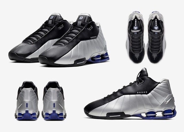 nike shox bb4 metallic silver