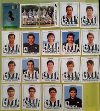 SET COMPLETO 19 FIGURINE JUVENTUS 1989 1990 X ALBUM CALCIATORI PANINI REC.