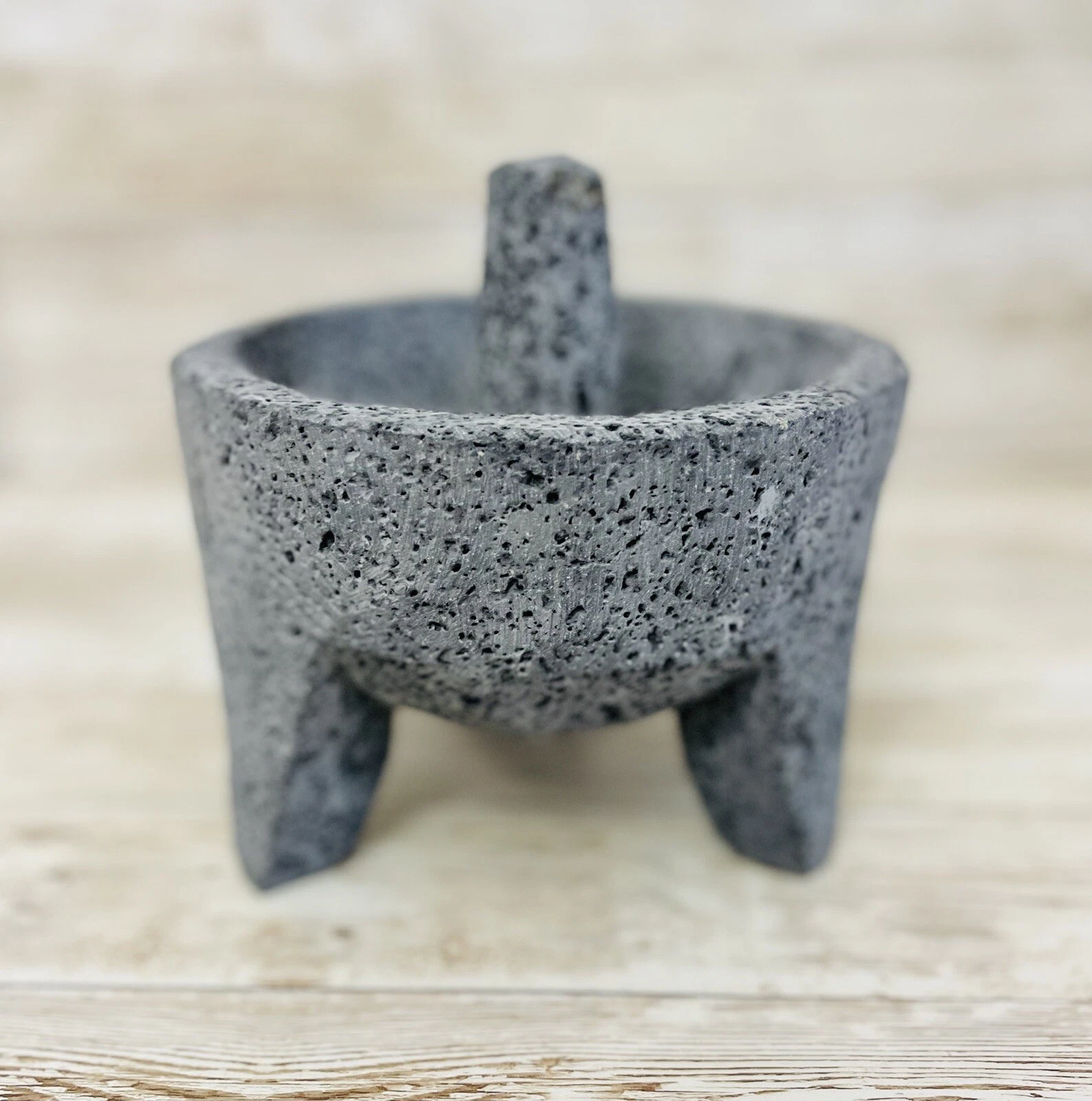 Genuine Handmade Mexican Mortar and Pestle, Molcajete Mexicano