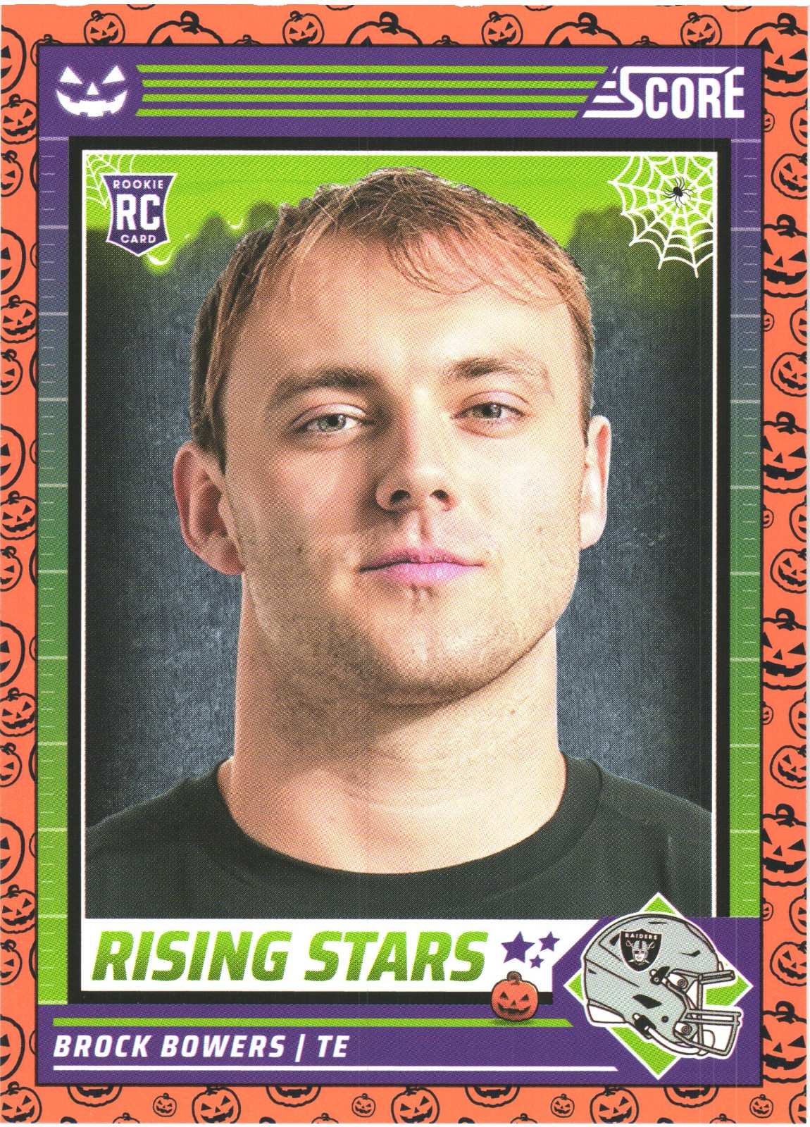 2024 Panini Score a treat Rising Stars Pumpkins Brock Bowers