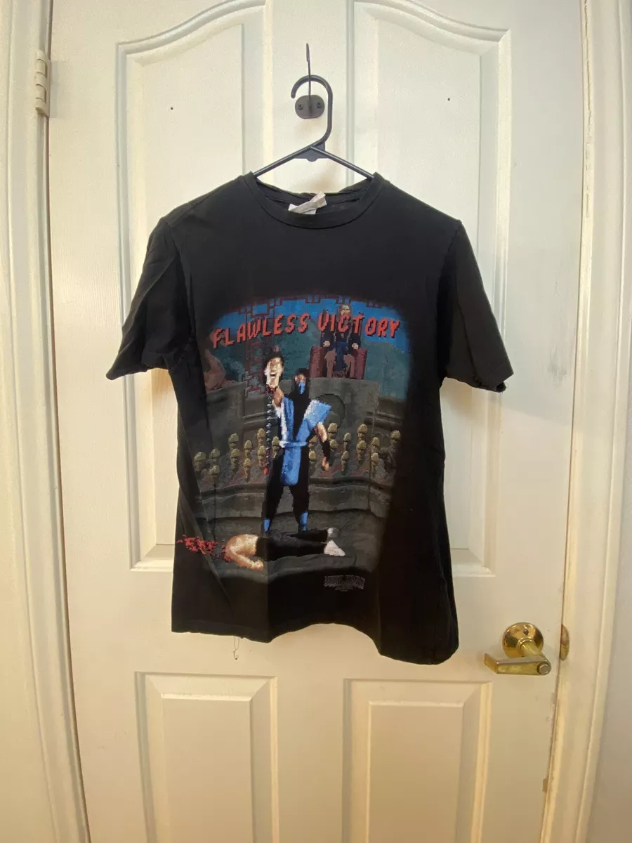 Vintage Mortal Kombat Flawless Victory Sub Zero Game T Shirt