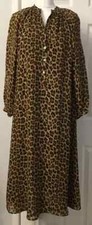 ZARA BNWT ANIMAL LEOPARD PRINT MIDI DRESS SIZE M  V- NECK REF: 2071/001