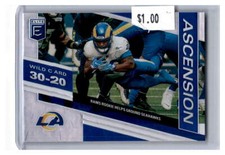 Cam Akers 2021 Donruss Elite NFL Ascension A2 Wild Card Rams