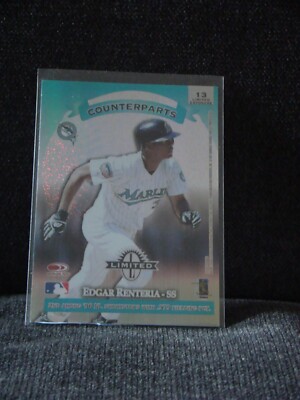 TRADING CARD - #13 RENTERIA / RODRIGUEZ  (LMTD EXPOSURE) - BASEBALL LIMITED ´97