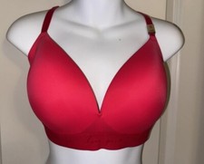 2021 VICTORIA'S SECRET "Pink" Wear Everywhere Wireless Push Bra RED  NWT 36DD