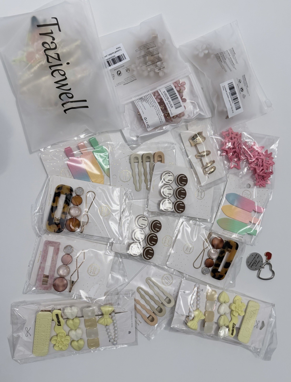 Lot accessoires cheveux / bijoux fantaisie – env. 500 g – Neuf pour coiffure