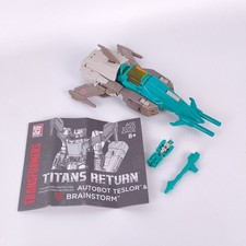 Transformers Brainstorm & Teslor Complete Titans Return Deluxe + Instrucciones