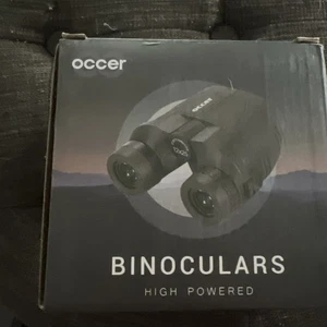 Occuper 12x25 Jumelles étanches compactes à faible lumière - noir