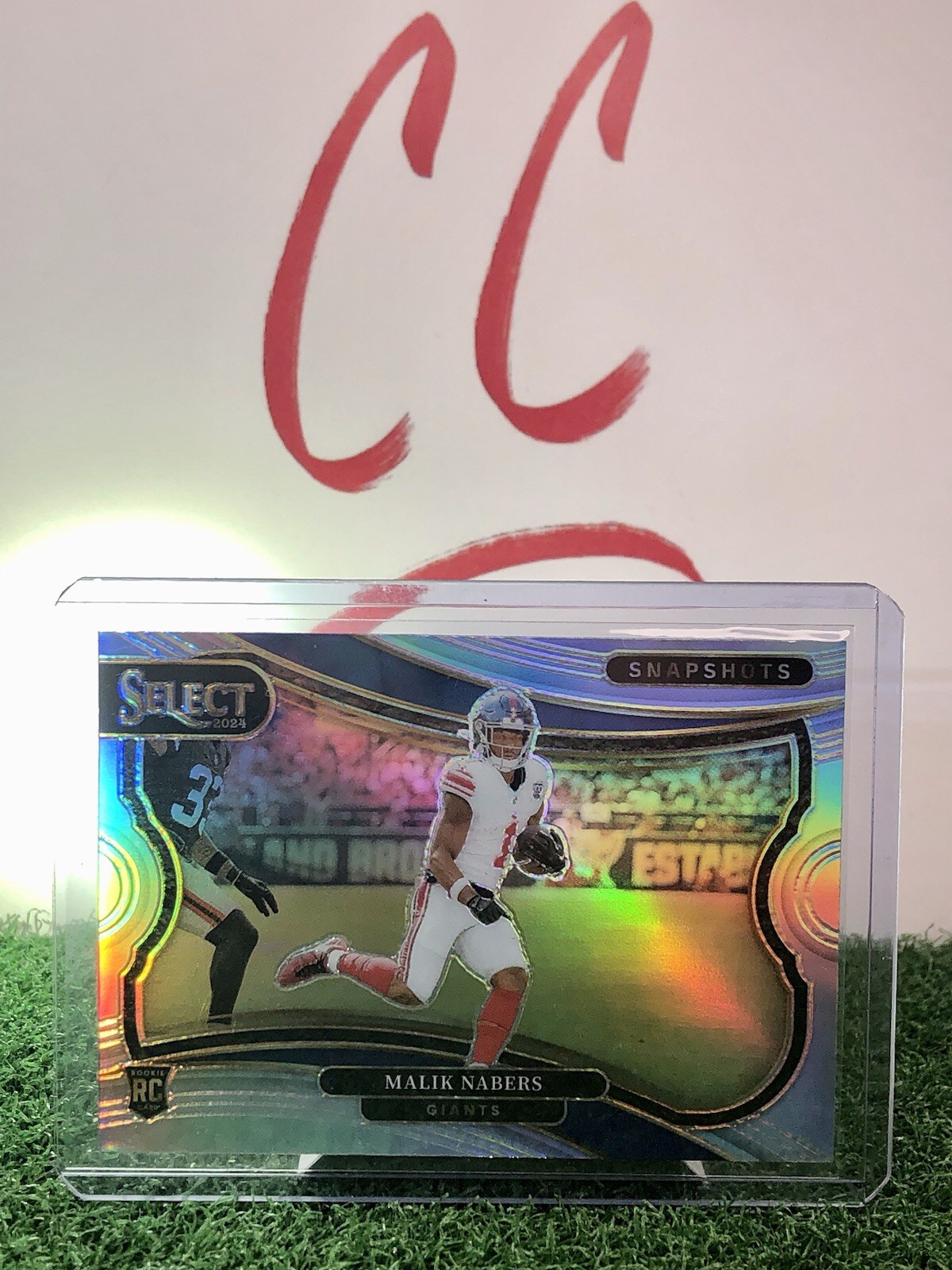Malik Nabers 2024 Select SNAPSHOTS SILVER PRIZM!! GEM MINT!! BEAUTIFUL CARD!!